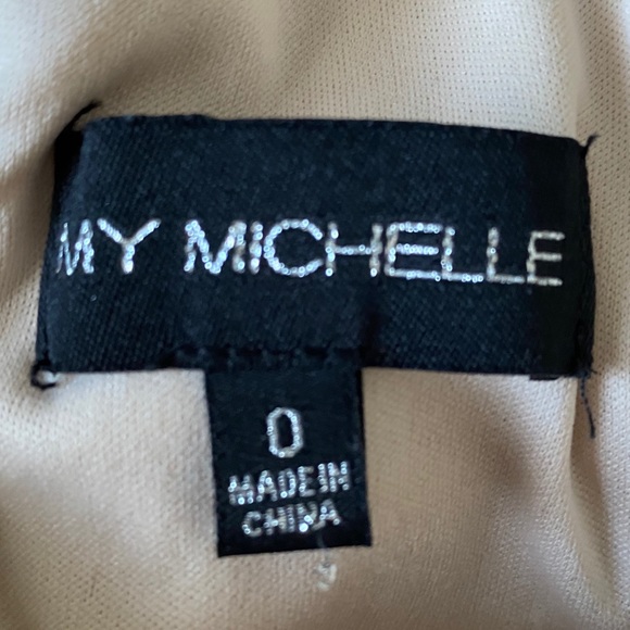 Nude and White Lace Dress From My Michelle - Picture 3 of 4